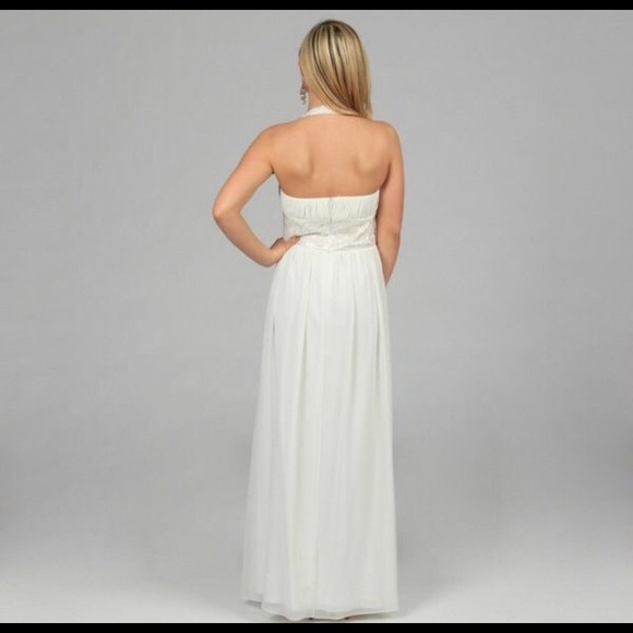 NWT Oleg Cassini  beaded halter formal dress - 14 - Picture 3 of 6